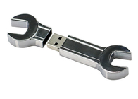 Metal Usb de capacité élevée de forme de clé, utilisation argentée de Covenient d'entraînement du stylo 64g 2,0